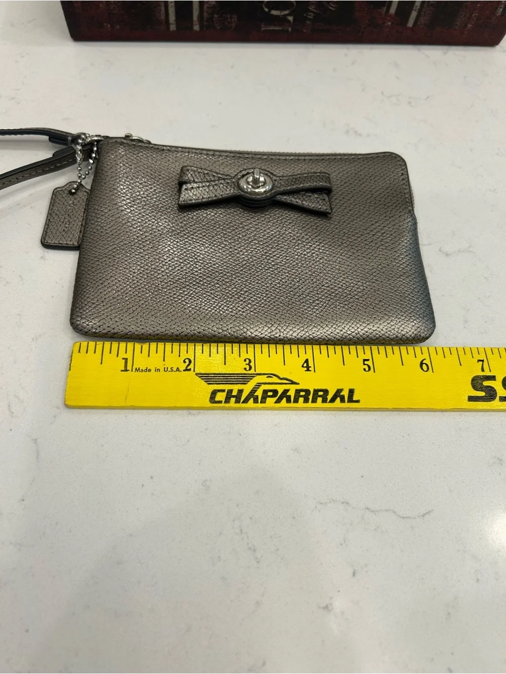 Coach SilverBow Wristlet Clutch